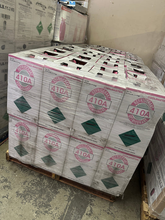 $174.75 a bottle - Full Pallet – 40 × 25lb R-410A Refrigerant –